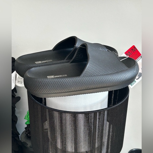 Slides Black Cushion Comfy Sandals-Slides-Slippers. - Picture 3 of 7